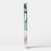 Witte rozen pioenrozen: bloemborduurwerk. Case-Mate iPhone case (Achterkant / Rechts)