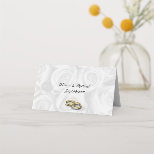 witte rozen plaatskaartje (Achterkant)