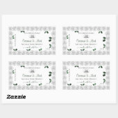 Witte rozen Product Labels Groene bladeren met Log (Vel)