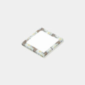 Witte Rozen Romantisch Landelijk Patroon Post-it® Notes (Schuin)