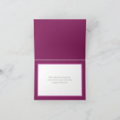 Witte Rozen & Roze Dahlia Bloemen Boeket Bedankt Kaart (Binnen)