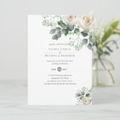 Witte Rozen Salie Eucalyptus Citroen Geel TROUWEN (Staand voorkant)