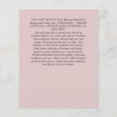 WITTE ROZEN SAVE THE DATE MODERN LAAG BUDGET FLYER (Achterkant)