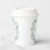 Witte Rozen- Save The Date Paper Cup Papieren Bekers (Links)