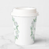 Witte Rozen- Save The Date Paper Cup Papieren Bekers (Rechts)