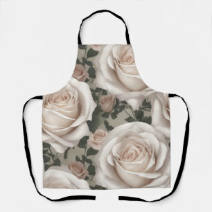 witte rozen schort