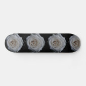 Witte rozen skateboard (Horizontaal)