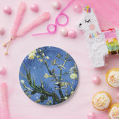  witte rozen Snowflakes Kerstmis van Gogh Papieren Bordje (Feest)