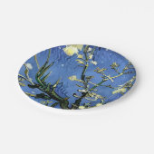  witte rozen Snowflakes Kerstmis van Gogh Papieren Bordje (Gekanteld)