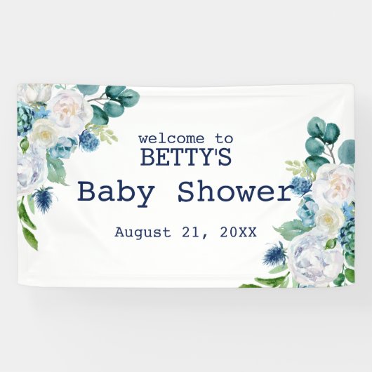 Witte rozen spandoek (Horizontaal)