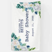 Witte rozen spandoek (Verticaal)