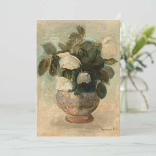 Witte rozen | Tadeusz Makowski (Staand voorkant)