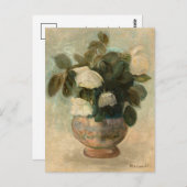 Witte rozen | Tadeusz Makowski Briefkaart (Voorkant / Achterkant)