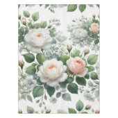 witte rozen tafelkleed (Voorkant)