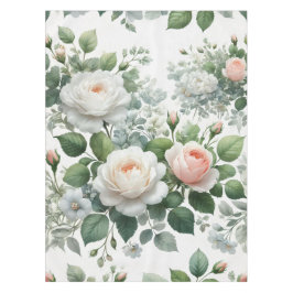 witte rozen tafelkleed