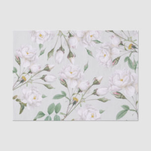 witte rozen tissuepapier