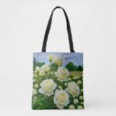 Witte Rozen Tote Tas (Voorkant)