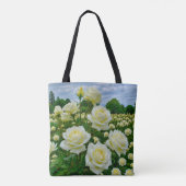 Witte Rozen Tote Tas (Achterkant)