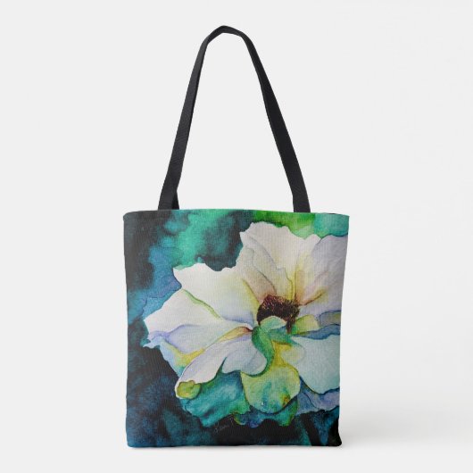 Witte Rozen Totetas Tote Bag (Achterkant)