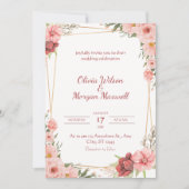 Witte Rozen Trouwkaart Kaart (Voorkant)