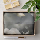  witte rozen tuin waterverf schilderij tissuepapier (Geschenk)