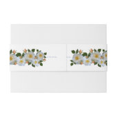 witte rozen uitnodigingen wikkel (Achterkant Voorbeeld)