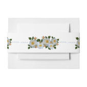 witte rozen uitnodigingen wikkel (Voorkant Voorbeeld)