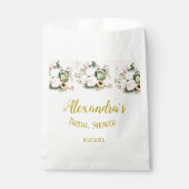 Witte Rozen Vallen Pompoenen Bedankzakje (Voorkant)