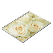 Witte rozen van therosegarden notitieboek (Linkerzijde)
