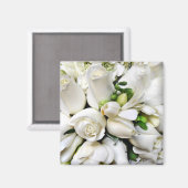 Witte rozen, voor elke gelegenheid_ magneet (Voorkant / Achterkant)