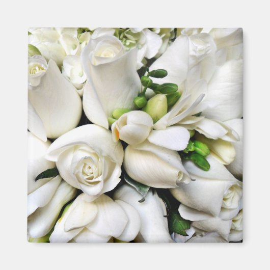 Witte rozen, voor elke gelegenheid_ magneet (Voorkant)