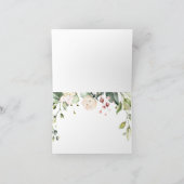 Witte rozen voor mijn schoonmoeder op mijn trouwda bedankkaart (Binnen)