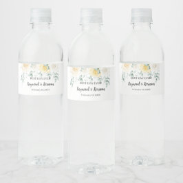 Witte Rozen Vrijgezellenfeest bruiloft waterfles Etiket