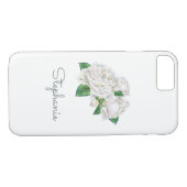Witte Rozen Waterverf Case-Mate iPhone Case (Achterkant (Horizontaal))