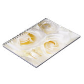 Witte rozen Wedding Planner Notitieboek (Linkerzijde)