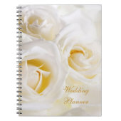 Witte rozen Wedding Planner Notitieboek (Voorkant)
