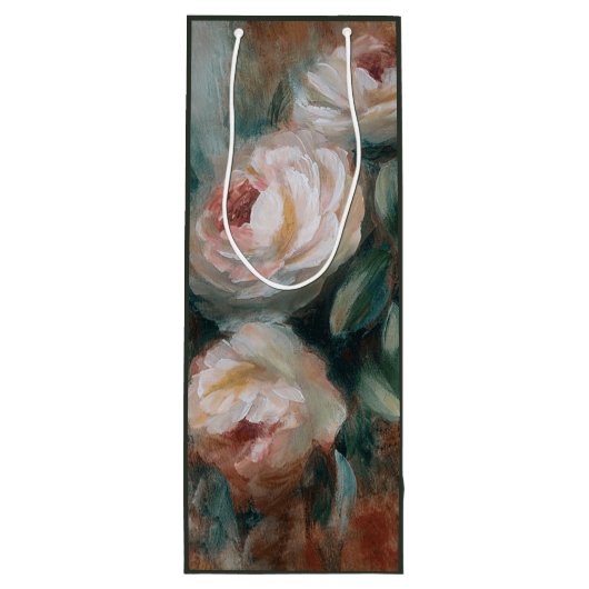 Witte Rozen Wijn Cadeautas (Achterkant)