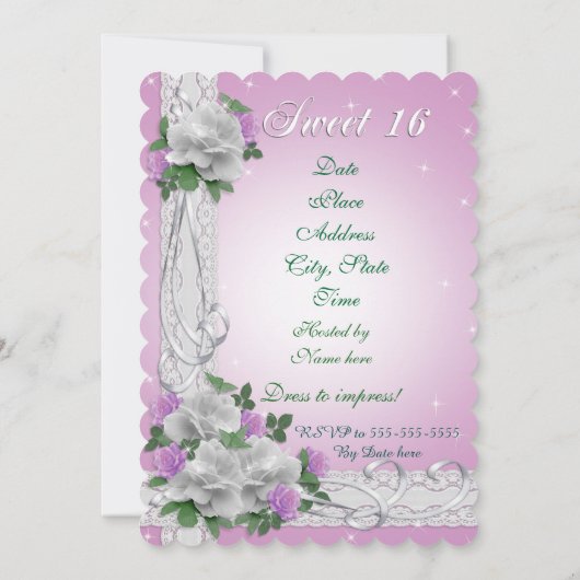 Witte rozen witte rozen, gezoet 16 kaart (Achterkant)