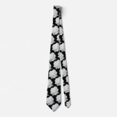 Witte Rozenblaadjes Necktie Stropdas (Voorkant)