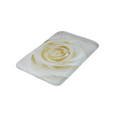 Witte rozenbloem Bath mat (Gekanteld)