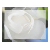 Witte rozenbloem. Florale fotografie Notitieblok (Voorkant)