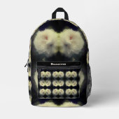 Witte rozenbloem in volle bloei gepersonaliseerd bedrukte rugzak (Voorkant)