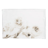 witte rozenbloem kussensloop (Voorkant)