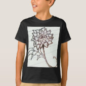 witte rozenbloem t-shirt (Voorkant)