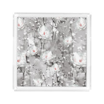 Witte rozenbloem winter bloemengrijs wit roze