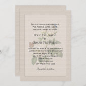  witte rozenbloemen Christelijke bruiloft Kaart (Voorkant / Achterkant)