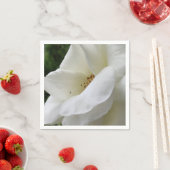 Witte rozenbloemluiers servet (Insitu)