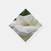 Witte rozenbloemluiers servet (Hoek)