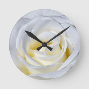 Witte rozenbloesem ronde klok