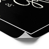  witte rozenKaarten en cadeaus Poster (Hoek)